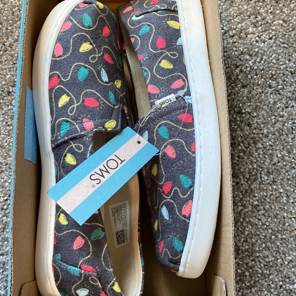 New Toms Belmont Forged Iron Tree Lights Print Youth 3 - Picture 3 of 4